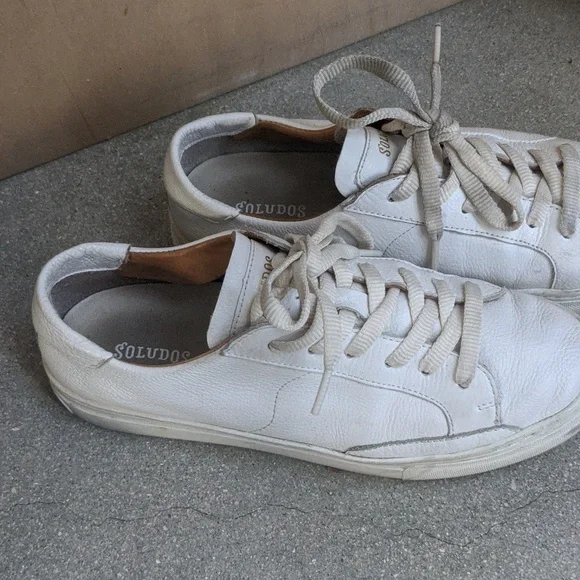 ❤️ Soludos The Ibiza Platform in Oasis White Leather Sneakers size 9 - Picture 3 of 6